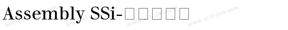 Assembly SSi字体转换